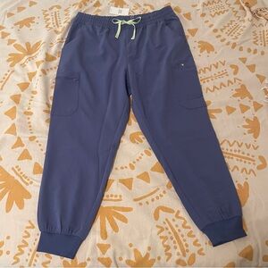 Figs High Wasted Zamora Jogger Scrub Pants in Space Navy Blue XXL Regular
